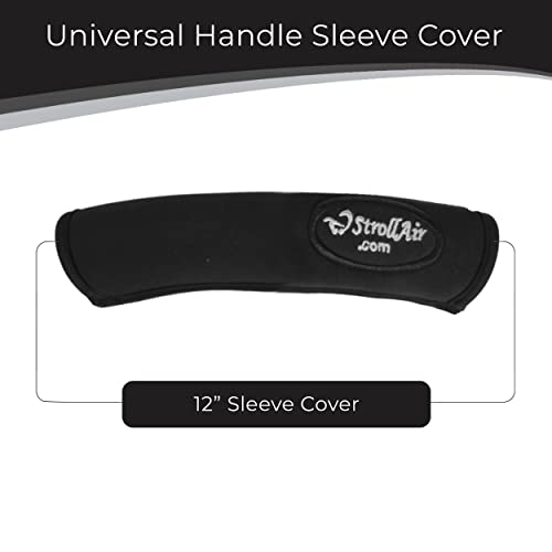 StrollAir - Universal Handle Sleeve Cover for Stroller Grip Bar - Comfortable, Ergonomic, Luxurious, Durable, Easily Washable (12 Inches)