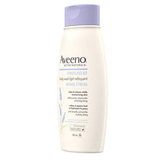 Aveeno Stress Relief Body Wash - Dry Skin, Colloidal Oatmeal, Ylang Ylang, Chamomile, Lavender Essential Oils, 532mL