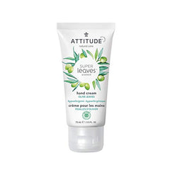 ATTITUDE Hand Cream, EWG Verified, Hypoallergenic, Plant and Mineral-Based Ingredients, Vegan and Cruelty-free Beauty and Personal Care Products, Olive Leaves, 75 ml