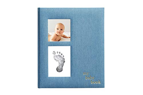 Pearhead Babybook, Blue Linen