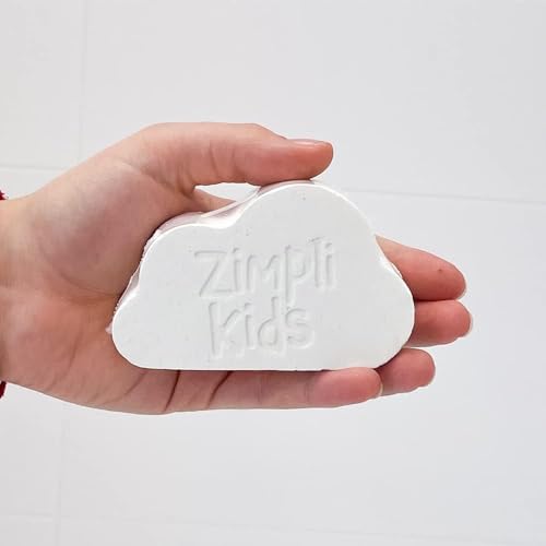 Zimpli Kids Baff Bombz - Rainbow Cloud, Pack of 1 Bath Bomb! Cloud Shaped with a Rainbow Surprise! Biodegradable and Vegan Friendly!