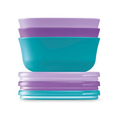 NUK Stacking Bowls, 3 Pack - Purple