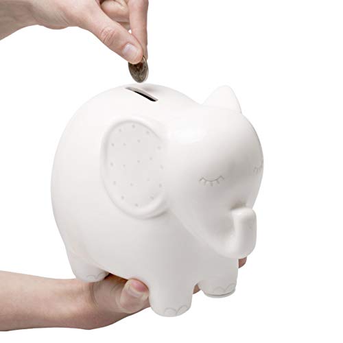 Pearhead Ceramic Piggy Bank, Makes a Perfect Unique Gift