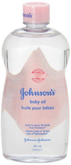 Johnson's Baby Oil, Mineral Oil Moisturizer and Baby Massage Oil, 591 ml