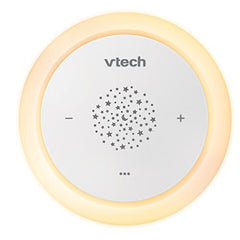 VTech V-Hush Junior Sleep Training Soother, Portable Bluetooth Speaker, Colorful One-Touch Projection Night Light that includes preloaded stories, music, lullabies, and natural sounds, BC8213 (White)