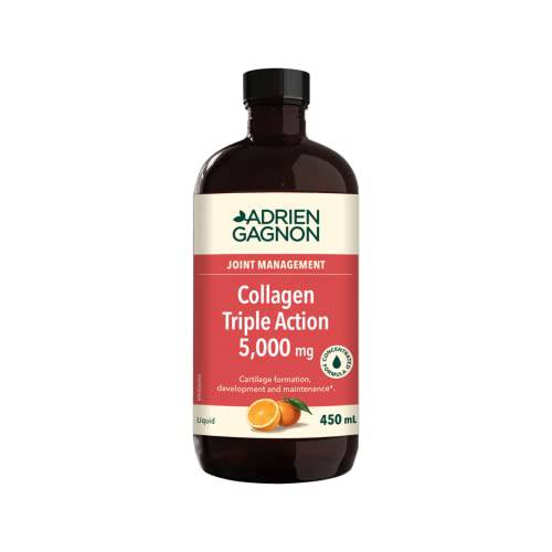 Adrien Gagnon - Collagen Triple Action Liquid, Helps Reduce Cellular Pain and Joint Pains, 450 ml