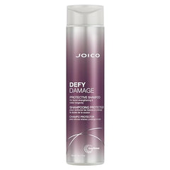 Joico Defy Damage Protective Shampoo, for Dry Damaged Hair, Cleanses Curly, Colored, or Frizzy Hair, with Moringa Seed Oil, Sulfate Free, 300 mL