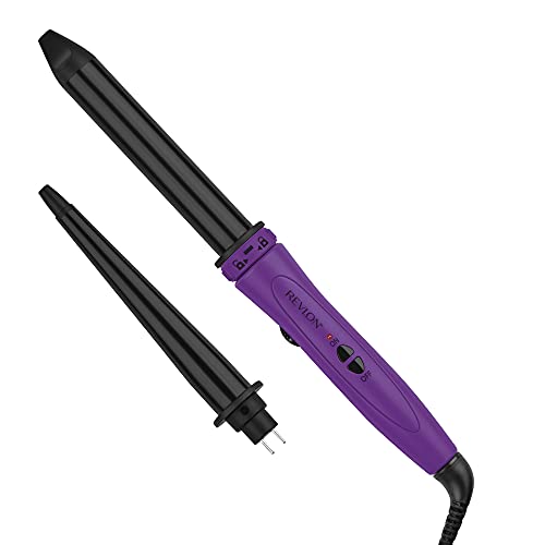 Revlon Interchageable Tourmaline + Ceramic Curling Wand, 1 inch and 3/4 to1 inch