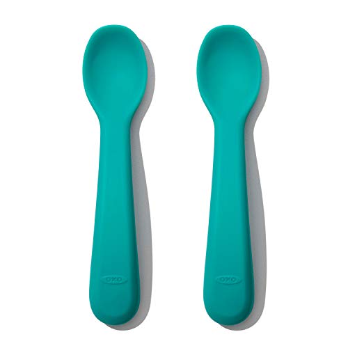 Oxo Tot Silicone Spoon Set Teal