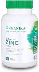 Organika Chelated Zinc 45 Tabs