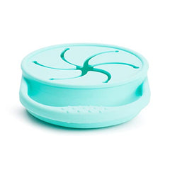 Munchkin® C’est Silicone! Collapsible Snack Catcher with Lid, Mint - Toddler Food Cup