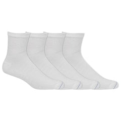 Dr. Scholl's Men's Diabetes & Circulator Socks - 4 & 6 Pair Packs - Non-binding Comfort and Moisture Management, White - Ankle (4 Pairs), 13-15