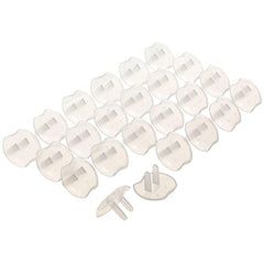 Dreambaby Outlet Plugs, 24-Pack - Baby Proof Outlet Covers for Home Safety - White