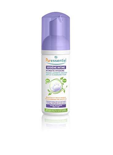 Puressentiel Intimate Hygiene Gentle Cleansing Foam with 3 Floral Waters and Aloe Vera - Soothes mucous membranes, reduces itching caused by dryness - Daily use - Organically certified - 150ml