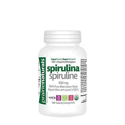 Prairie Naturals Organic Spirulina Tablets 180 count