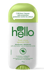 Hello fresh citrus deodorant with shea butter, 73 g