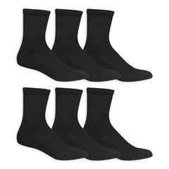 Dr. Scholl's Men's Diabetes & Circulator Socks - 4 & 6 Pair Packs - Non-binding Comfort and Moisture Management, Black, 7-12