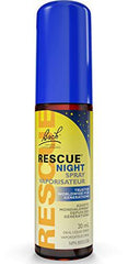 Bach RESCUE NIGHT Spray, Natural Flower Essence, Vegan, Gluten and Sugar-Free ,Vanilla, 20mL