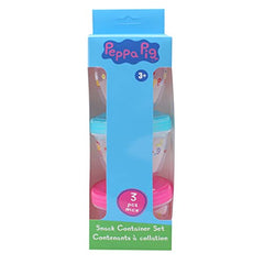 Peppa Pig 3 Pack Snack Container