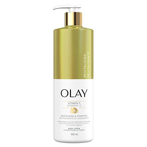 Olay Revitalizing & Hydrating Hand and Body Lotion with Vitamin C & Vitamin B3, 502 mL