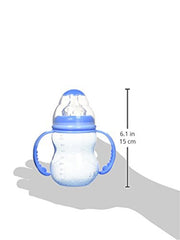 Nuby Wide Neck 3 Stage Bottle 8oz Blue