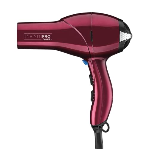 INFINITIPRO BY CONAIR 1875 Watt Salon Performance AC Motor Styling Tool/Hair Dryer, Burgundy