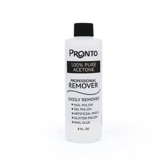 Pronto 100% Acetone Gel Nail Polish Remover - Gel Polish Remover for Nails | Acetone Nail Polish Remover & Gel Remover For Nails for Removal of Glue, Gel, Acrylic & Dip | Gel Nail Remover, 8 Fl oz