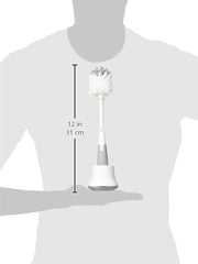 Oxo Tot Bottle Brush with Nipple Cleaner and Stand, Gray