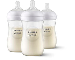 Philips Avent Natural Baby Bottle With Natural Response Nipple, Clear, 9oz, 3 pack, SCY903/03