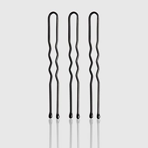 Fromm Style Artistry 1.75" U-shaped Crimped Hair Pins, Matte Black, 800 Hair Pins, Secure Hold, Suitable for All Hair Types and Lengths, Hair Accessories for Women