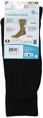 Comfort Sock low rise 65206 Quite Possibly The Most Comfortable Sock You Will Ever Wear-Diabetic Foot Care, Black, Large