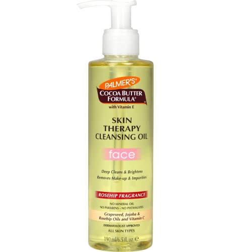 Palmer's Cocoa Butter Skin Therapy Cleansing Oil, Face, Rosehip Fragrance, 6.5 Ounce