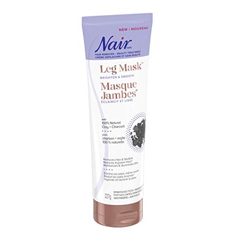 Nair Leg Mask with 100% Natural Clay + Charcoal, 227-g