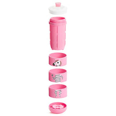 Munchkin 9oz Twisty Bite Proof Sippy Cup (Animals)- Pink, 1 Count