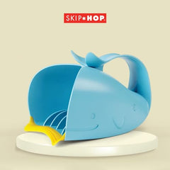 Skip Hop Baby Bath Rinse Cup, Moby Tear-free Waterfall Rinser, Blue