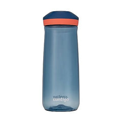 Contigo Micah Kids Water Bottle with Leak-Proof Lid, 20oz Water Bottle for Kids with Handle and Interchangeable Lid, Fits Most Cup Holders, Blueberry/Coral