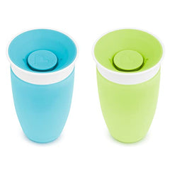 Munchkin 2 Pack Miracle 360⁰ 10oz Sippy Cup/Blue and Green