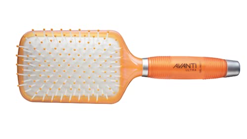 Avanti Ultra Ceramic Brush With Silicone Gel Handle, Paddle Cushion Brush