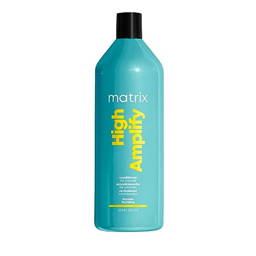 Matrix Volume Conditioner, High Amplify Conditioner with Infused Protein, For Fine, Instant Lift for Flat Hair, For Thicker Feeling Hair, Silicone Free, 1000ml (Packaging May Vary)