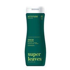 ATTITUDE Body Wash, EWG Verified, Plant and Mineral-Based Ingredients, Vegan and Cruelty-free Ingredients, Nourishing, Olive Leaves, 473 mL