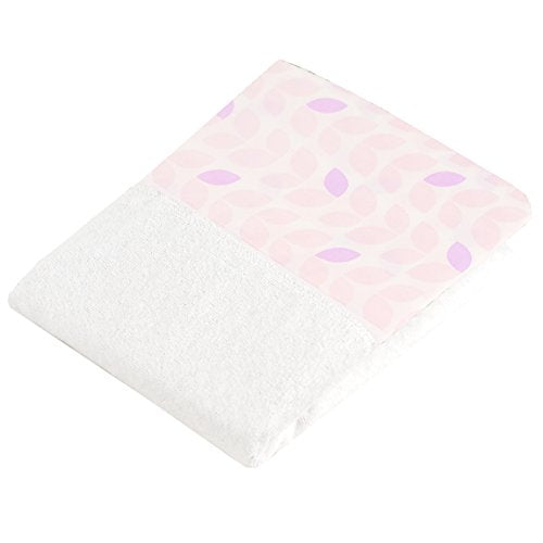 Ben & Noa Percale Change Pad with Terry Insert Sheet, Pink Petals