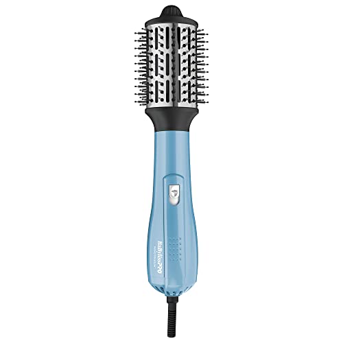 BaBylissPRO Nano Titanium Oval Ionic Hot Air Brush, Medium, 2.5 inch