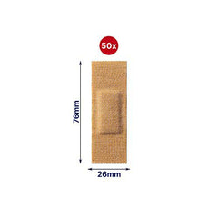 Elastoplast Extra Tough Waterproof Adhesive Bandages, 50 Strips, Beige | Flexible Fabric | Durable Protection Super Strong Adhesion for Extra Strong Sticking Power | Non-stick wound pad to protect and cushion the wound | Moves with Your Body | Latex Free