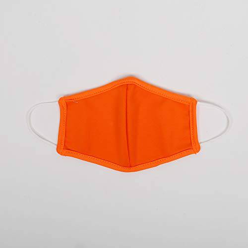 Bodico neon Cotton/polyester Washable Kids Face Mask, Orange 1 Countorange