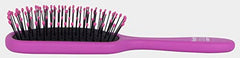 The Knot Dr. ® For Conair Knotty Plum Pie Brush with Flexalite™ bristles For Kids All Hair Types-Lengths Wet To Dry (64403C), Pink