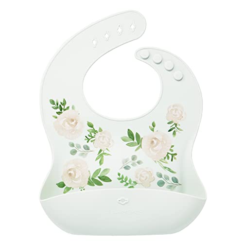 Glitter & Spice Silicone Food Bib - Vintage Floral