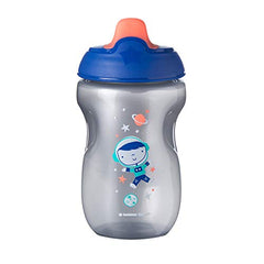 Tommee Tippee Non-Spill Toddler Sippee Cup, 9+ Months, 10 Oz, 3 Count, Boy, Gray, Blue and Green