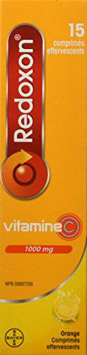 REDOXON Vitamin C-Orange Effervescent Tablets, 15-Count