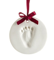 Pearhead Babyprints Baby's First Handprint or Footprint Ornament Kit, Easy No-Bake DIY, Christmas Baby Gift, 50010