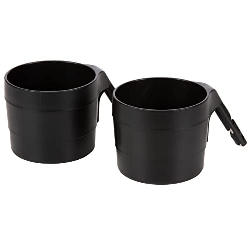 Diono XL Car Seat Cup Holders for Radian and Everett Car Seats, Pack of 2 Cup Holders, Black